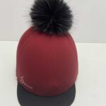 Custom equestrian pom pom cap front