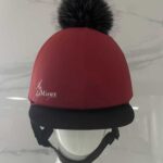 Custom equestrian pom pom cap back