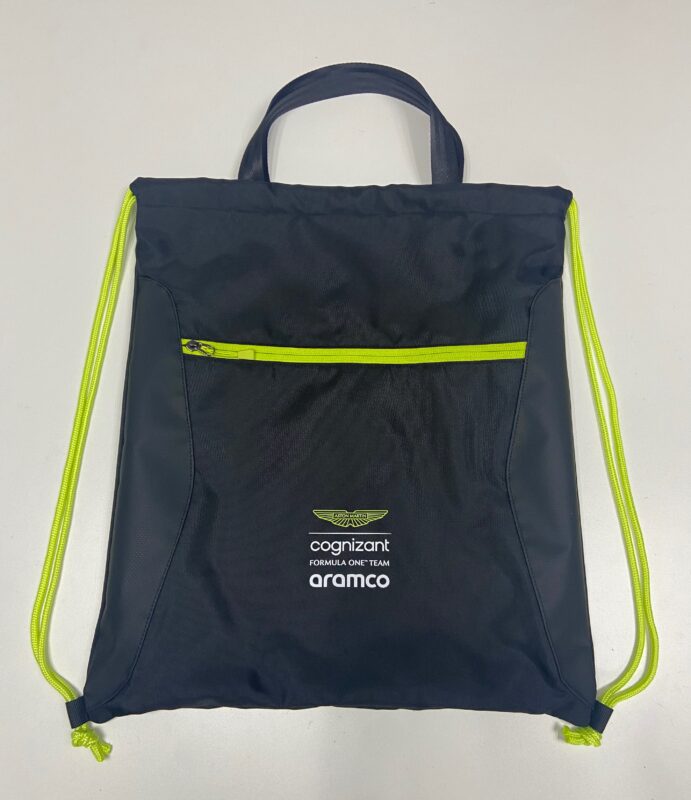 Contrast-Trim Drawstring Backpack custom product sample, view 1