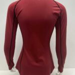 Custom red equestrian base layer back