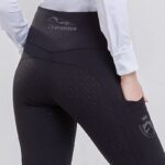 Custom full seat equestrian breeches detail