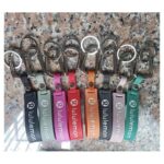 Custom woven strap keychains catalogue sample