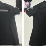 Custom black branded team polo