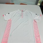 Custom white performance polo