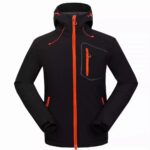Custom black and orange team jacket
