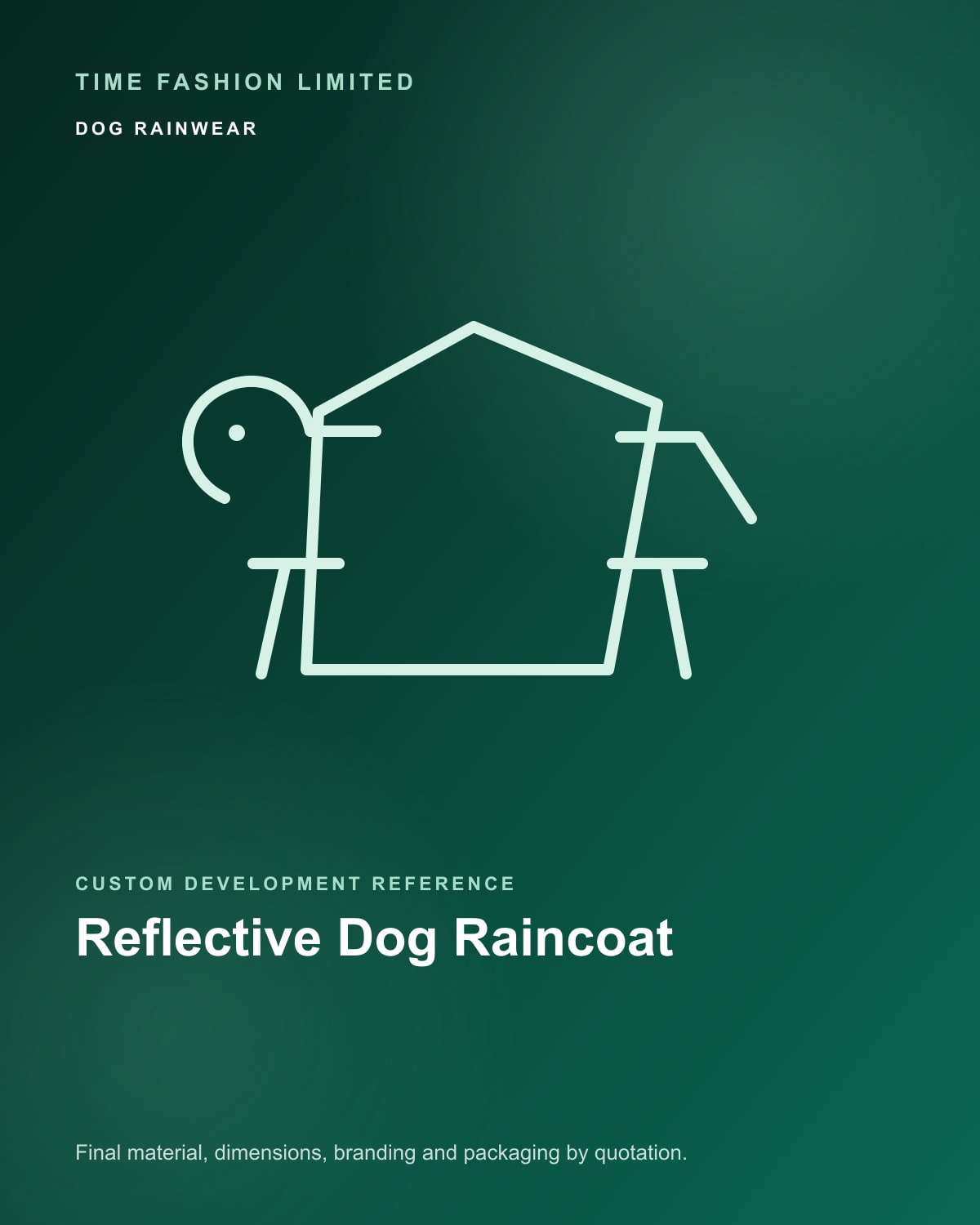 Dog Rainwear custom product examples