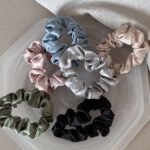 Custom silk scrunchies